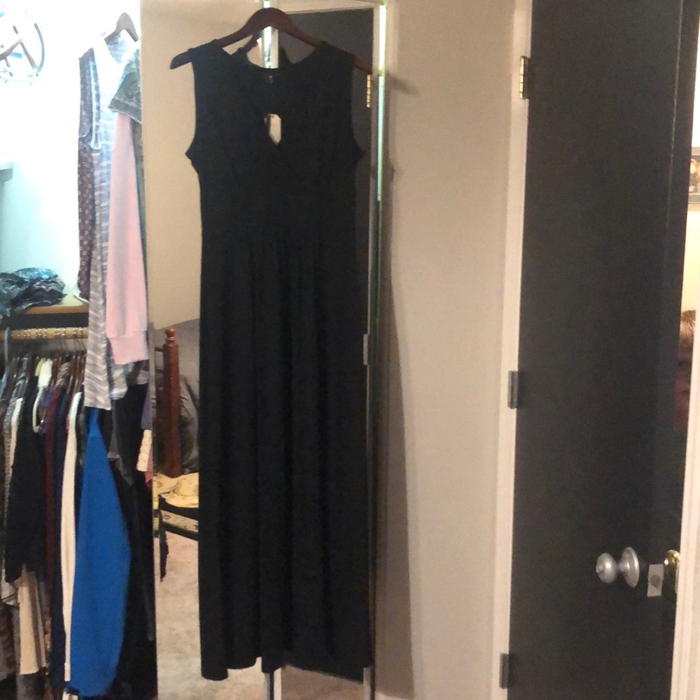 Black maxi dress